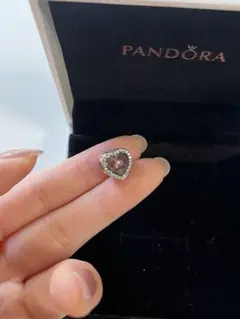 Pandora ハート型チャーム シルバー