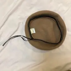 ウール ベージュ ベレー帽