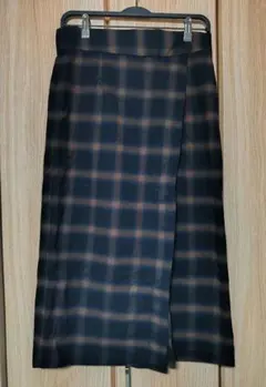美品◎GU チェック柄タイトスカート XL