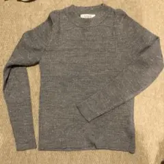 LOWRYS FARM シルバーラメ ニットセーター M