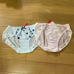 ドット柄ショーツ2枚セット（Lサイズ）