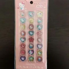 ハローキティ　おはじきふうシール　24ピース