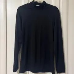 ユニクロ　HEATTECH ブラック タートルネック 長袖 S