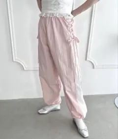 リボン カジュアルパンツ