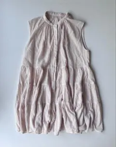 美品】24SS定価3万✴︎BEARDSLEY リネンギャザーチュニック 薄ピンク