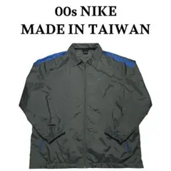 00s NIKE 台湾製 ワンポイントロゴ刺繍ナイロンコーチジャケット ナイキ