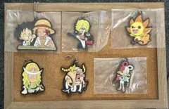 ワンピース一番くじ　ラバーマスコットキーホルダー6点