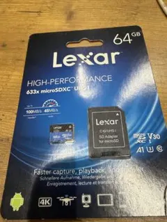 Lexar 64GB microSDXC UHS-I 633x