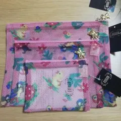 フェイラーメッシュポーチ ハイジ柄 ピンク 大中小 - メルカリ