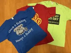 US直輸入！キッズTシャツ3枚　M GILDAN等　アメリカ古着　赤　青　緑のサムネイル