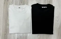 エアリズムコットンクルーネックTシャツ長袖2枚セット