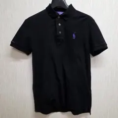 RALPH LAUREN　PURPLE Label 半袖 ポロシャツ　黒　XS