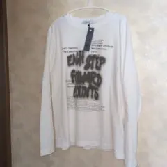 JEANASIS ジーナシススプレイロゴVTGロンT