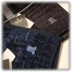 ⑳日本製 新品【ランバンコレクション】メンズ ハンカチ 2枚セット LANVIN