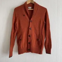 グリーンリラクシングレーベル くるみボタン カーディガン