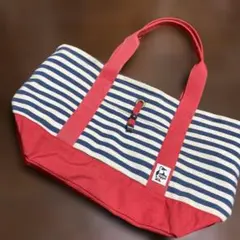CHUMS ストライプ大型トートバッグ