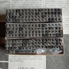 8624④活版印刷用 金属活字 セット 木箱入り - メルカリ