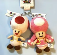USJ限定⭐︎キノピオ＆キノピコ ぬいぐるみ　キーチェーン スーパーマリオ