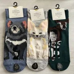 動物柄ソックス3足セット
