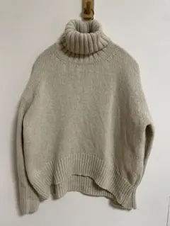 タートルネック ウール ニット