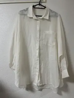 INGNI ホワイト ボタンアップシャツ 長袖