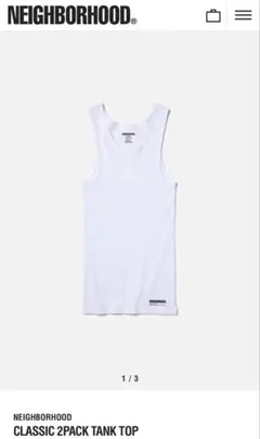 新品 NEIGHBORHOOD CLASSIC TANK TOP M ホワイト タンクトップ CLASSIC 2PACK TANK TOP