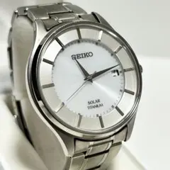 稼働 SEIKO ソーラー電池 V157-0BX0 チタン デイト 腕時計