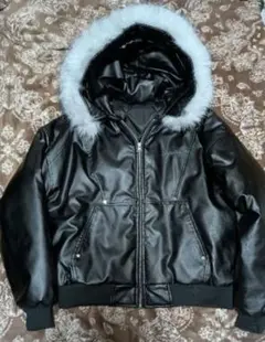 (完品) Opium ファーレザー ジャケット swag goar. Rickのサムネイル
