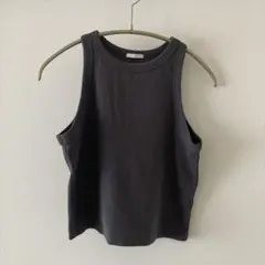 GU アメリカンスリーブクロップドタンクトップ　L