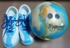 ROUND1 MAIZE DEER ボウリングボール シューズ 2点セット