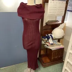 値下げ　Her lip to ノースリーブロングニットワンピース　新品未使用 2025年最新】ハーリップトゥ ワンピース ノースリーブの人気