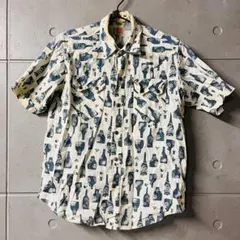 シュガーケーン ボトルモチーフ 半袖シャツ Mサイズ SUGAR CANE