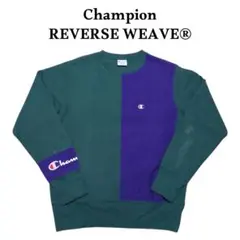 Champion リバースウィーブ クレイジーパターン スウェット グリーン