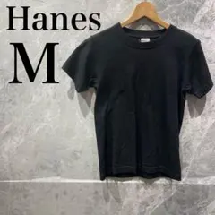 ヘインズ レディース M ブラック Tシャツ 半袖 クルーネック 美品のサムネイル