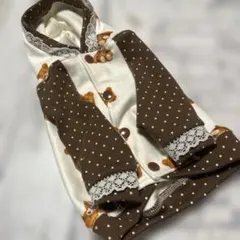 犬服ハンドメイド　フードブルゾン