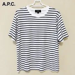 A.P.C. アーペーセー ボーダー Tシャツ 半袖 ホワイト