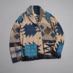 Ralph Lauren ハンドニット カーディガン レオパード 豹柄 90's - メルカリ