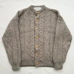 ハグオーワー　アランニットカーディガン ウール　ベージュ 楽天市場】アラン 編み カーディガンの通販