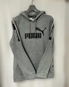 PUMA グレー パーカー スウェット メンズSレディースL