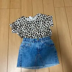 ベビーギャップ 切りっぱなしデザインデニムスカート