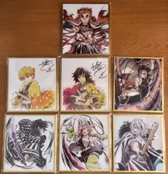 鬼滅の刃　アクリル色紙　webshopくじ 計7枚