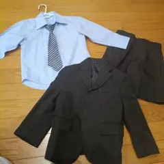 キッズ スーツセット 黒ストライプ