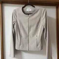 Calvin Klein ノーカラージャケット サイズ6 ベージュのサムネイル
