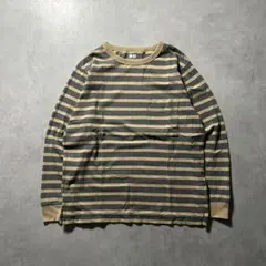 archive uniqlo ボーダー ロンT Y2K 短丈 150のサムネイル