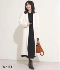 BASEMENTノーカラーウールコートのサムネイル