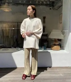 todayful ストライプニットパンツ　（丈詰め済）のサムネイル