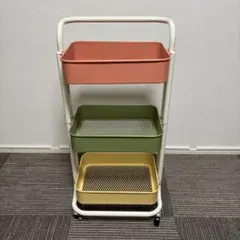 【廃盤色】IKEAワゴン ロースコグ オレンジ レア廃盤色！】IKEAワゴン ロースコグ オレンジ - キッチンワゴン低