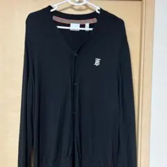 美品　BURBERRY ブラック カーディガン XL