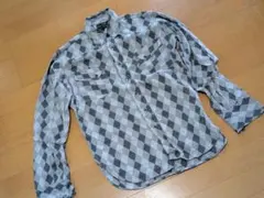 WEST RIDE ウエストライド アーガイル ウエスタンシャツ スタッズ