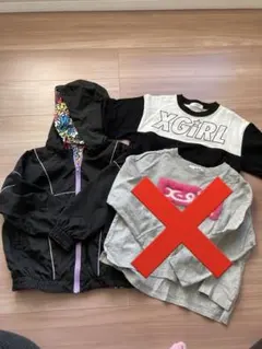 X-girl 110cm 3点セット